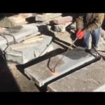 Процесс термообработки натурального камня - габбро
