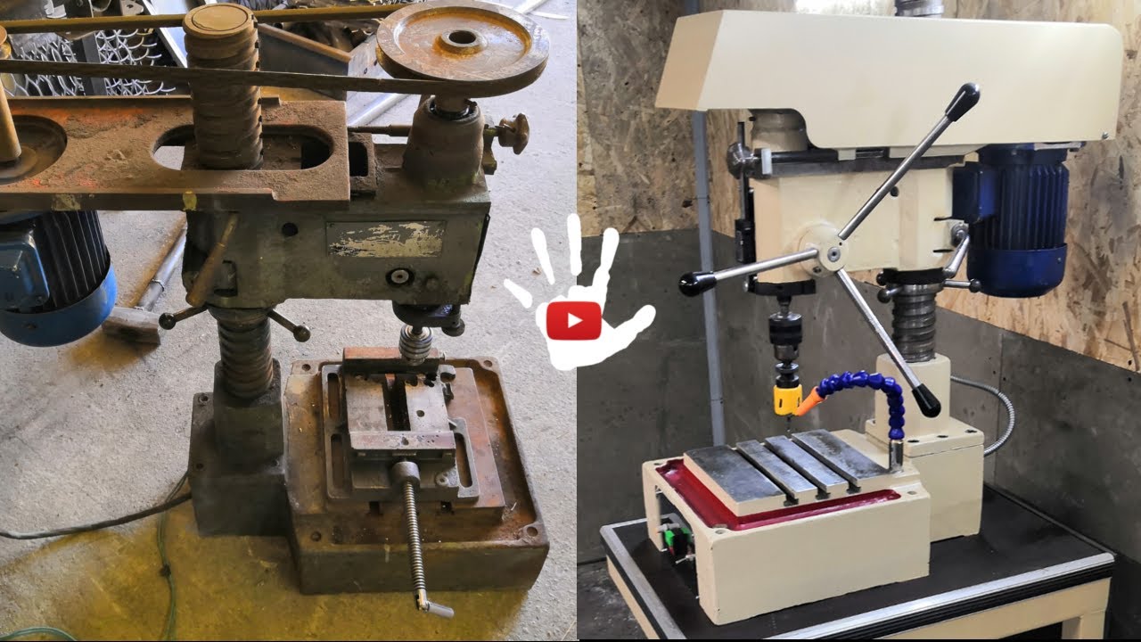 РЕСТАВРАЦИЯ СВЕРЛИЛЬНОГО СТАНКА 2М112 DRILL PRESS RESTORATION