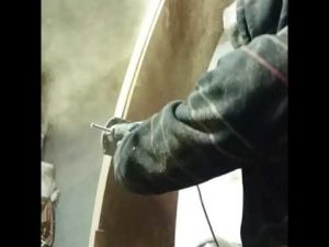 Работа ручным фрезером "Фиолент"