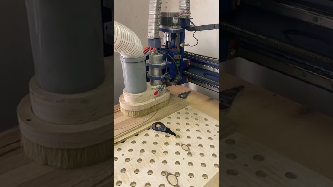 Работа станка с ЧПУ по обработке дерева ⚙️