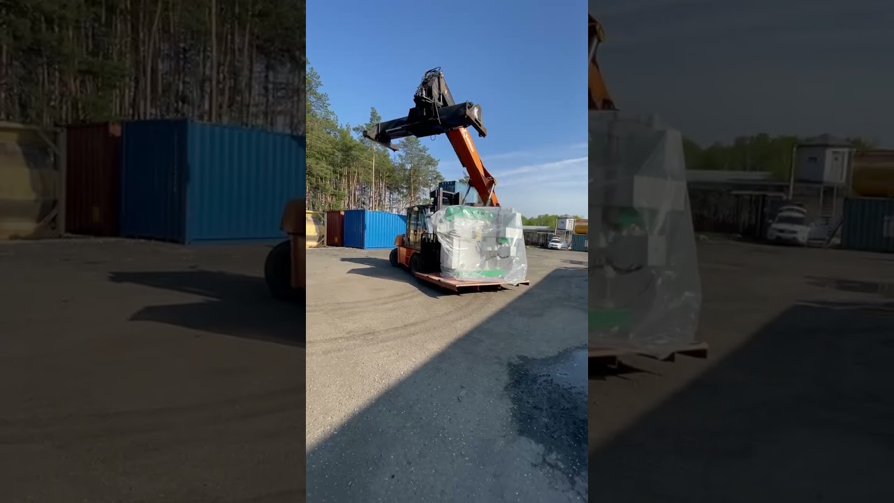 Разгрузка фрезерного станка "Тайфун"