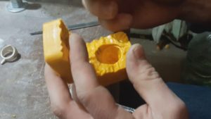 🪒 Разрезание резиновой пресс-формы , способ 2 / Cutting rubber mold, method 2
