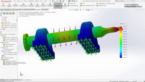 Решение контактной задачи в SOLIDWORKS Simulation