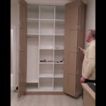 Шкаф-гармошка МДФ с фрезеровкой классика