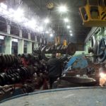 Шлифовка коленчатого вала тепловоза ЧМЭ-3, дизеля K6S310DR. Часть 2. Смена вала на станке.