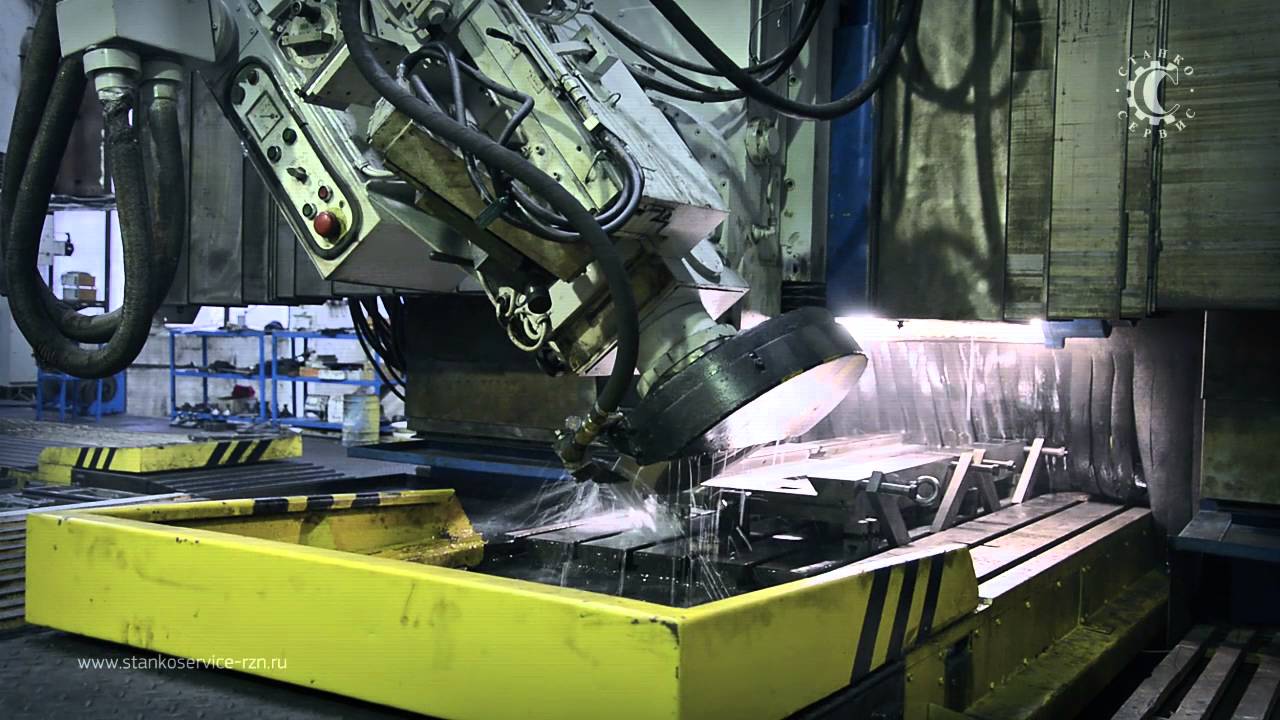 Шлифовка направляющих поперечных салазок 1Н65