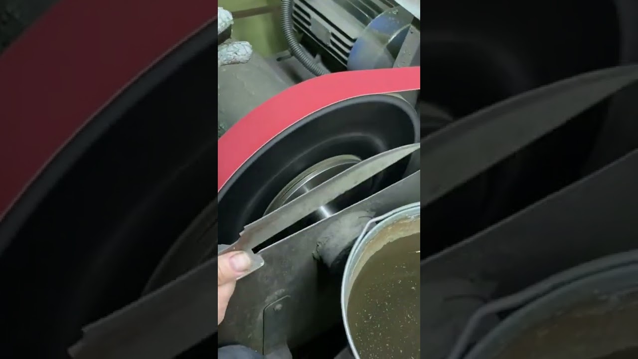 Шлифовка ножа из стали Elmax