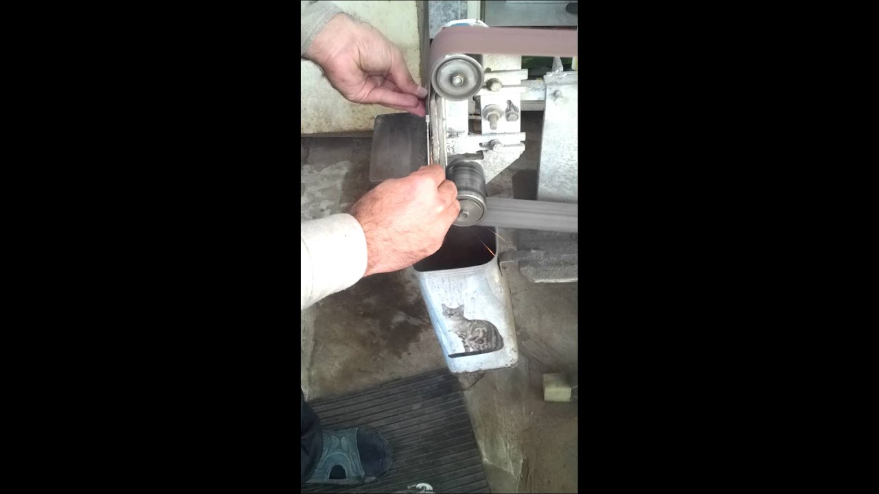 Слесарка клинка после термообработки