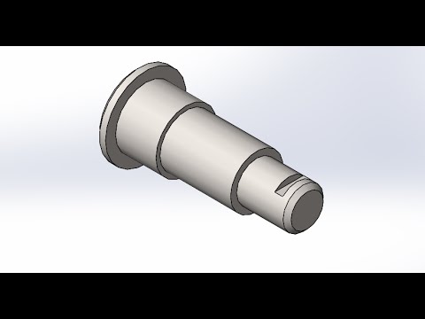 Solidworks.Проектирование колеса. Ось - 03