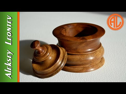 Солонка из дерева.  Деревянная посуда. Токарная обработка / Make a Salt Celar. Woodturning.