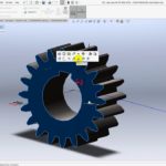Создание шестерни с помощью Tool box в Solidworks