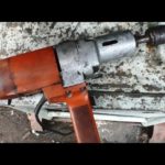 Сверлильный станок из старых стойки и дрели.  Проект выходного дня