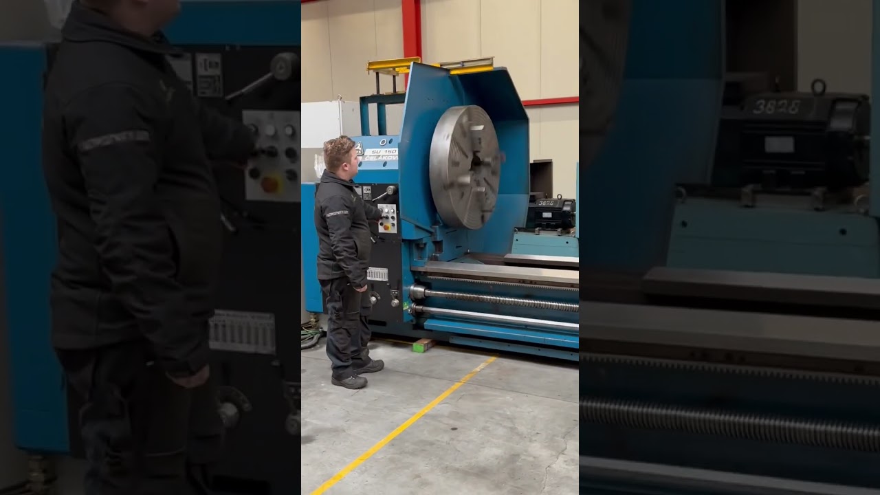 TOS Celakovice SU 150 x 12.000 mm MACH4METAL #machine #machines #drehmaschine 2-3