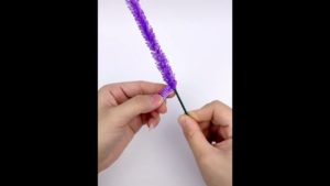 Цветы из пластиковых трубочек