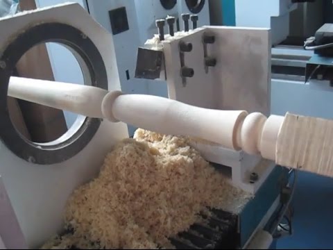 Токарно-фрезерный станок с ЧПУ по дереву. Токарная обработка