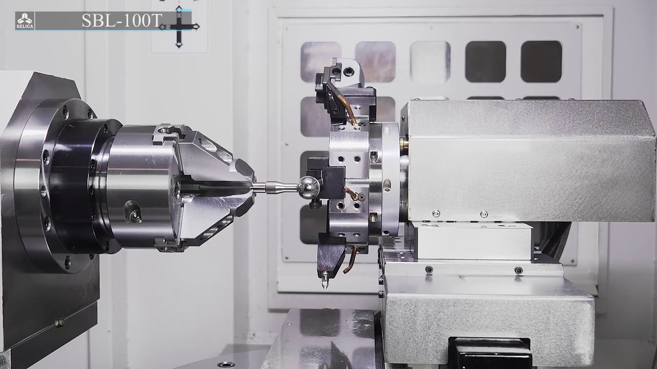 Токарный станок с ЧПУ SELICA SBL-100T / обработка сферических поверхностей
