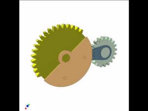 Transmission with teeth-uncompleted gears 10a