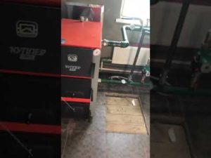 Твердотопливный котёл 36кв с теплоаккумулятором 1000л Схема Петля Тихельмана на 2 этажа.