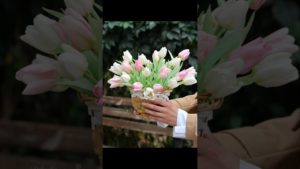 Тюльпаны #ручнаяработа из смеси полимерных глин #холодныйфарфор с элементами #маслянаяживопись