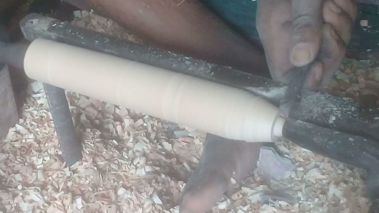 Wood Turning - How to make Wooden Handle - Drechseln von Holz  , Токарная обработка дерева