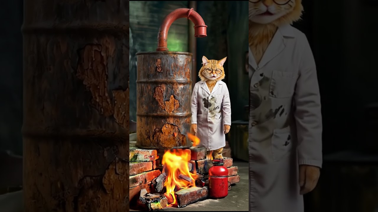 Я сделал бензин Из Мусора пластика  (Пришлите помощь) Survival Fuel Hack (Totally a Bad Idea)