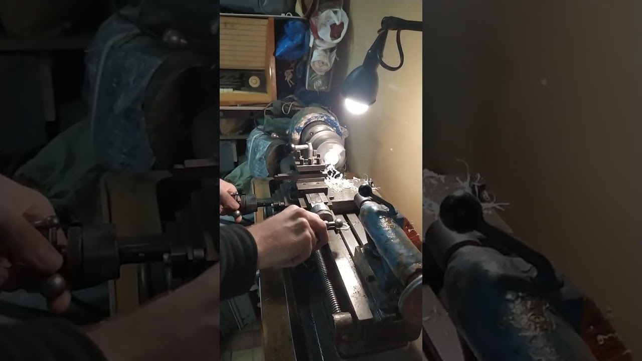 Запустили токарно- винторезный станок ТВ16 " Школьник "