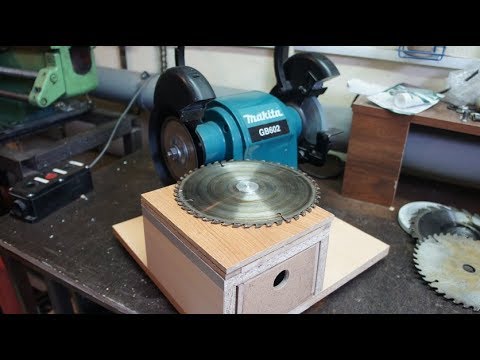 Заточка дисковых пил - Homemade device for sharpening saws