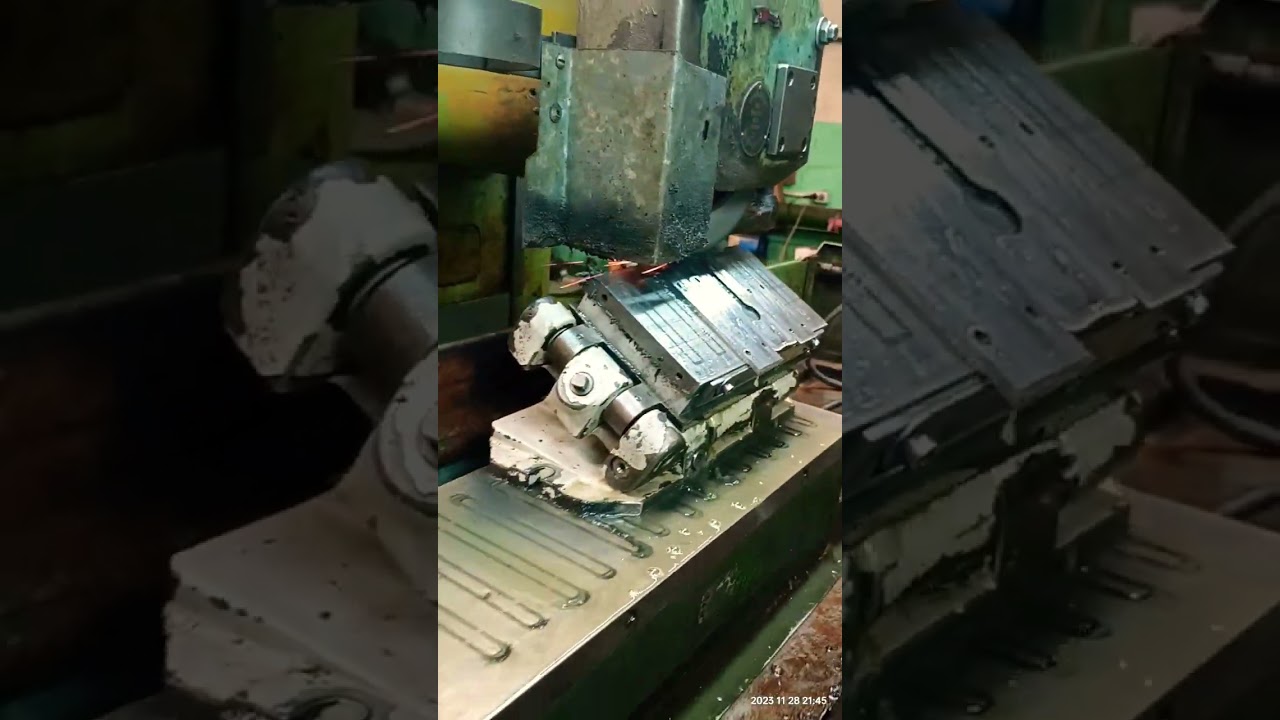 Заточка ножей рубанка на плоскошлифовальном станке 3г71м