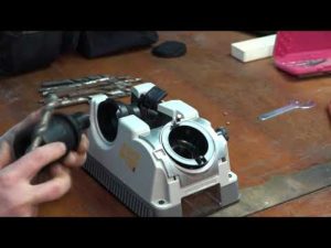Заточной станок Drill Doctor 750 X в домашней мастерской