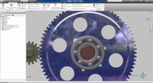 Зубчатое зацепление в Autodesk Inventor и подшипники