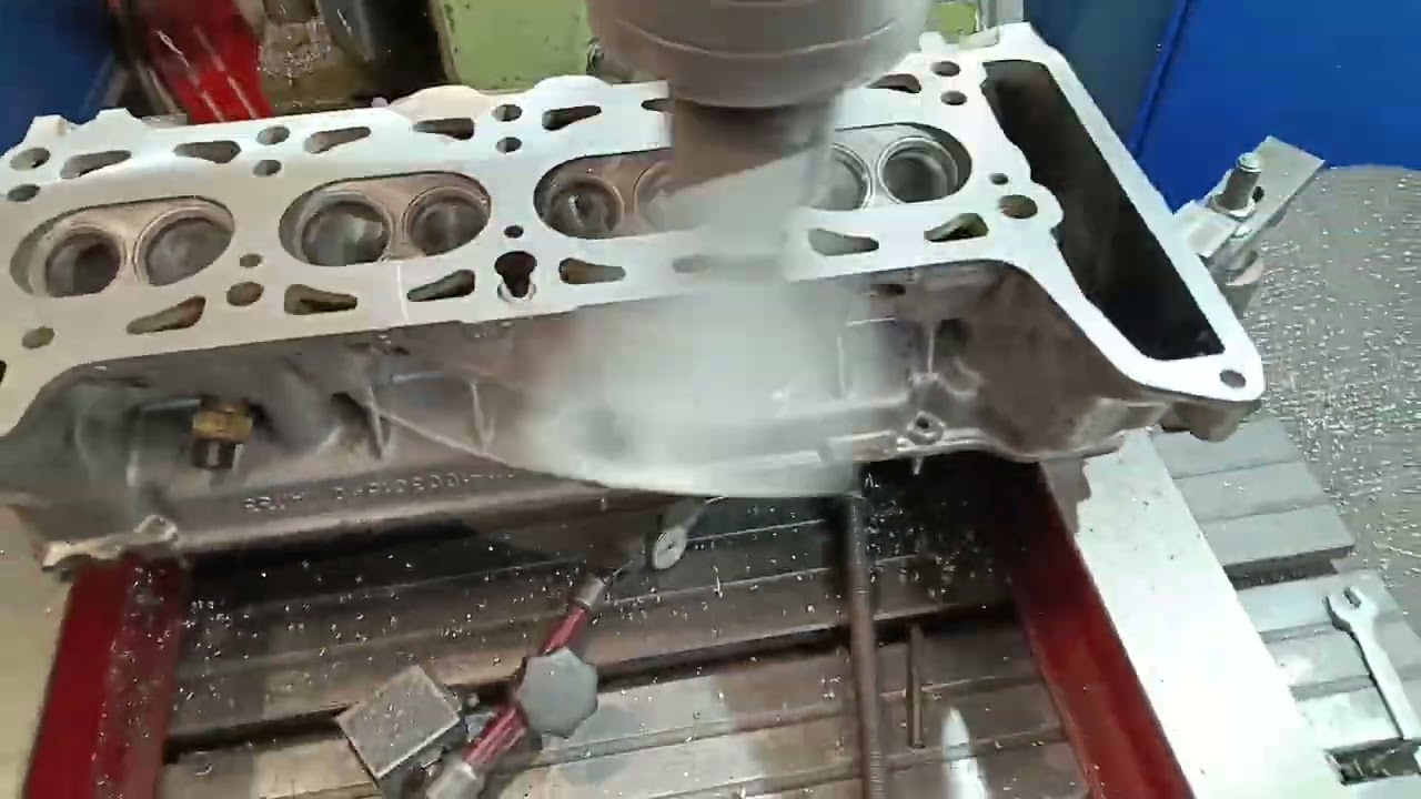 фрезеровка плоскости гбц/блока скоростная фреза/fly cutter расточнон станок 2е78 универсальный шпинд