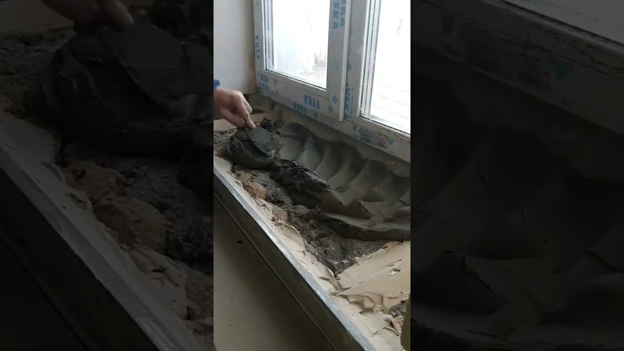 как правильно установить подоконник