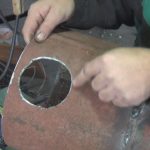 как прорезать ровное отверстие в металле болгаркой