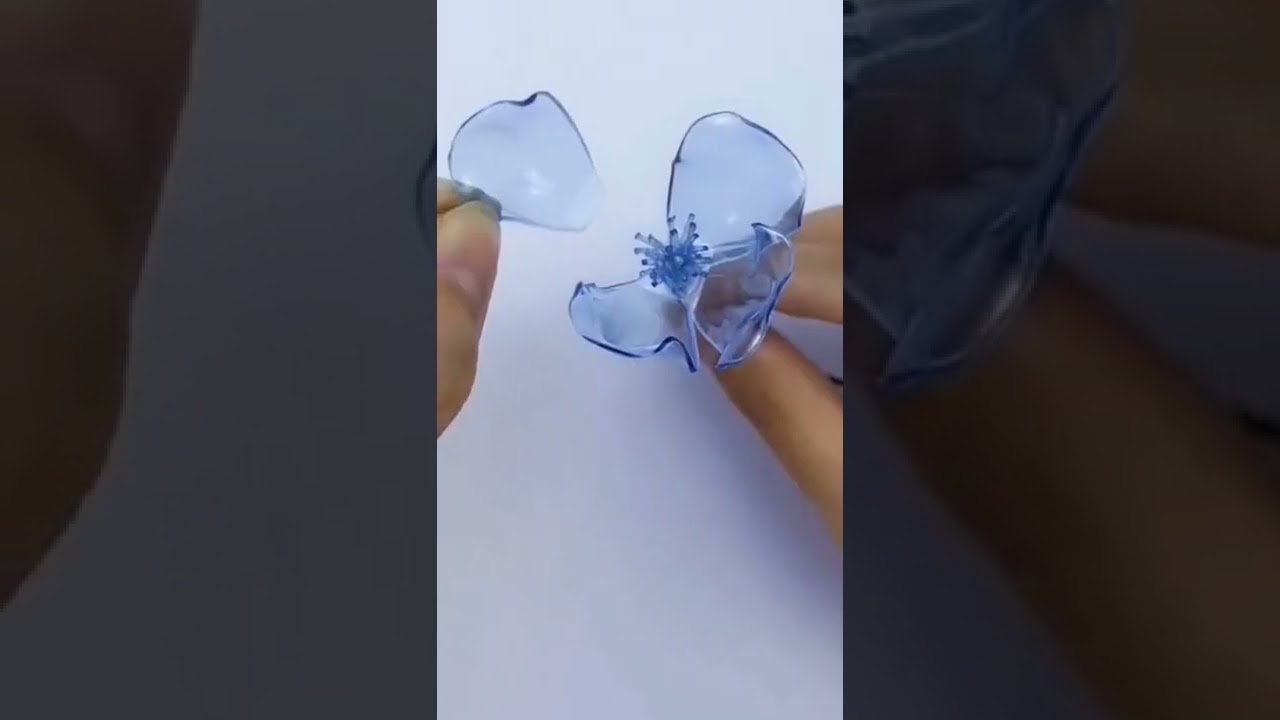 #lifehack        Красивые цветы из пластиковой бутылки.