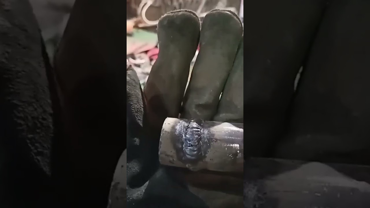 сварка не поворотного стыка 25 трубы с отрывом